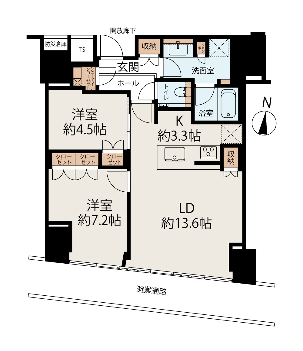 Brillia Tower堂島 間取り図1