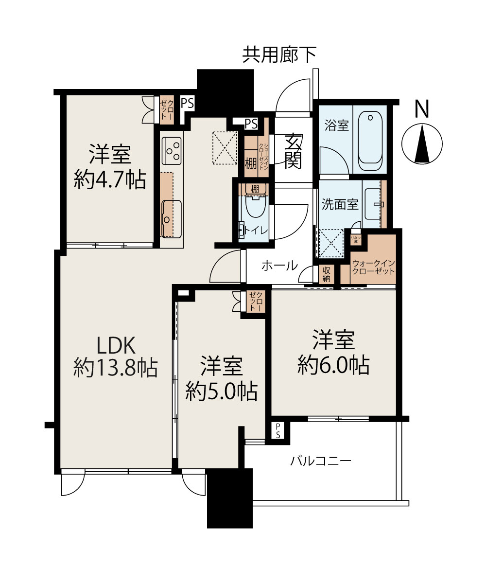 シティタワー大阪本町 間取り図1