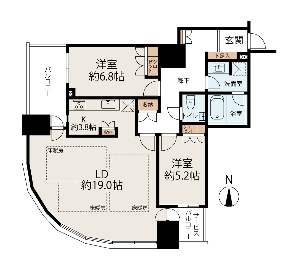 ザ・梅田タワー 間取り図1