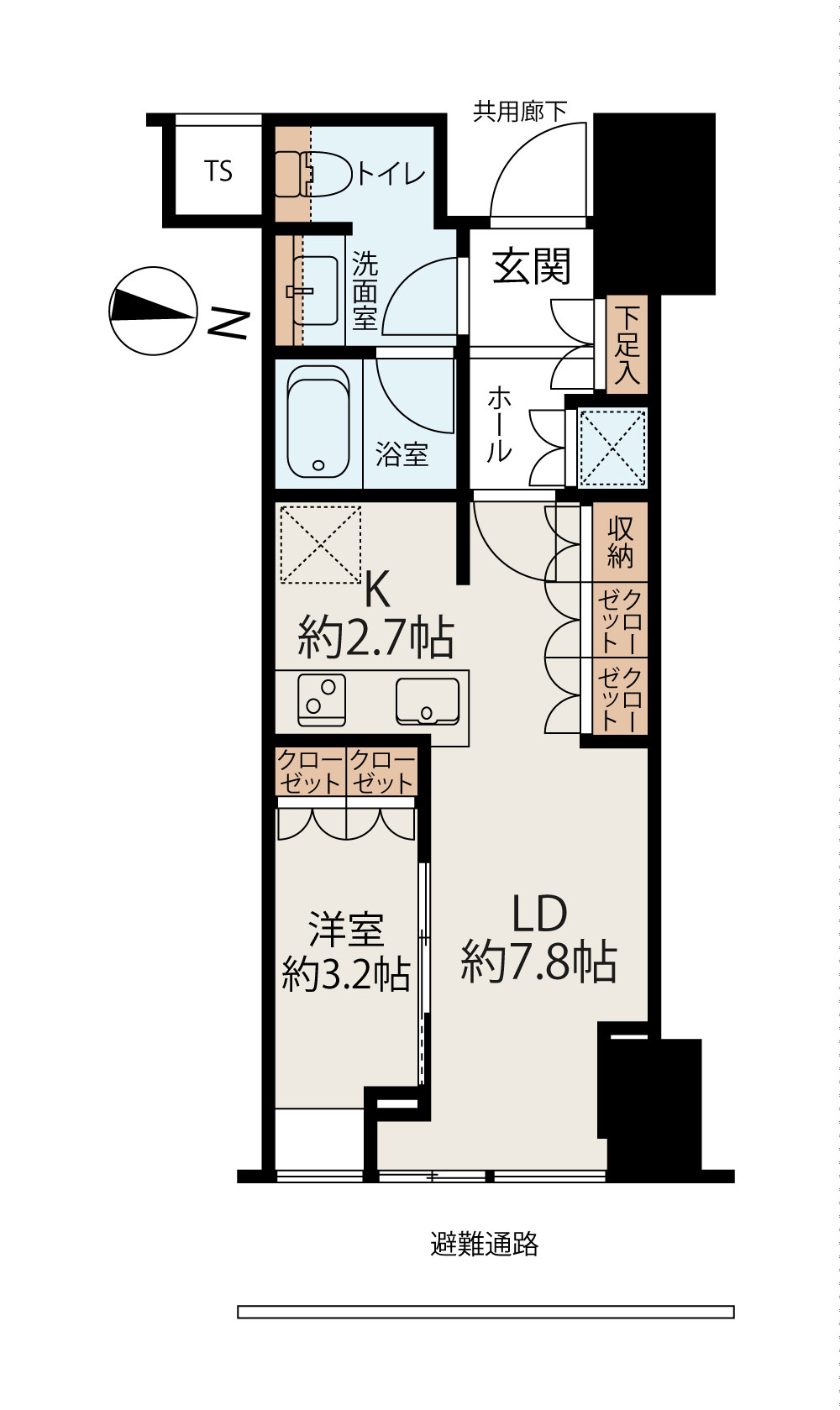 Brillia Tower堂島 間取り図1