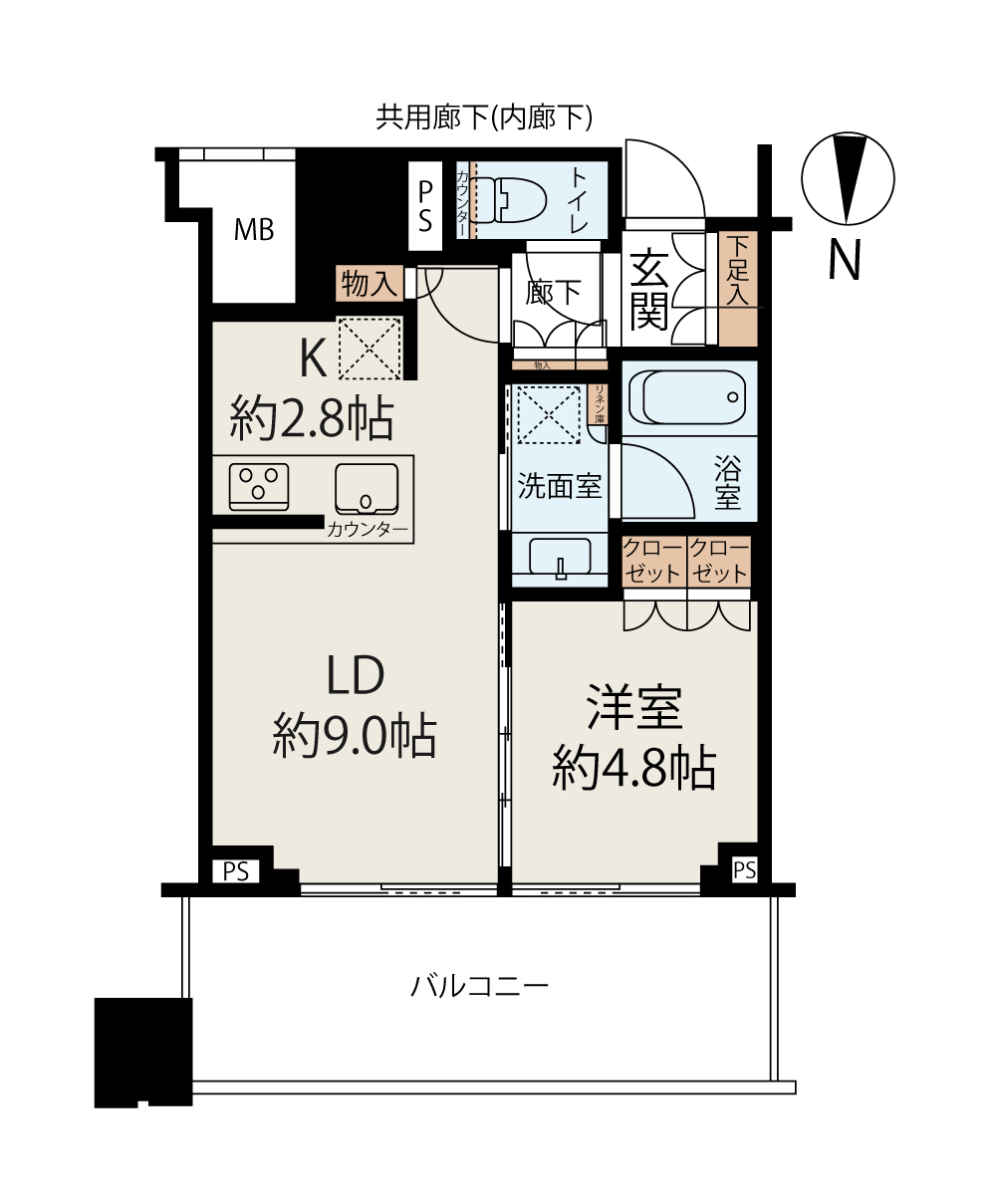 梅田ガーデンレジデンス 間取り図1