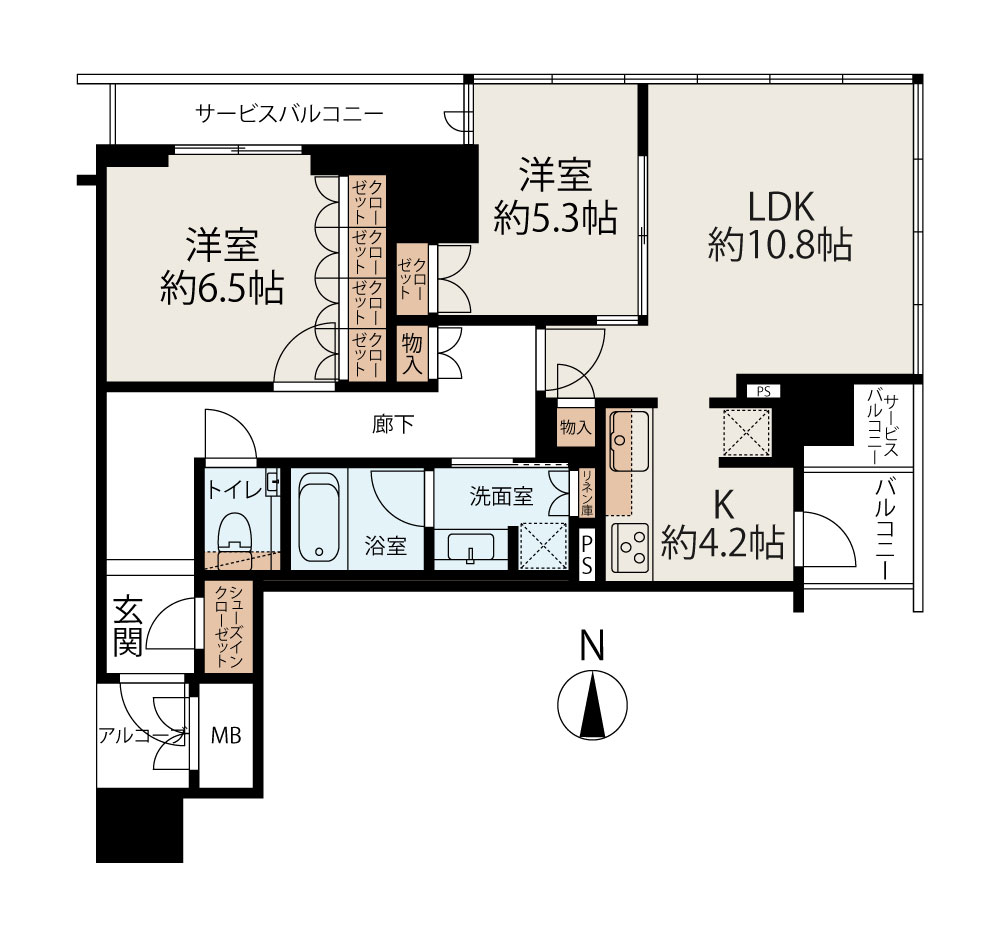 グランドメゾン新梅田タワー 間取り図1