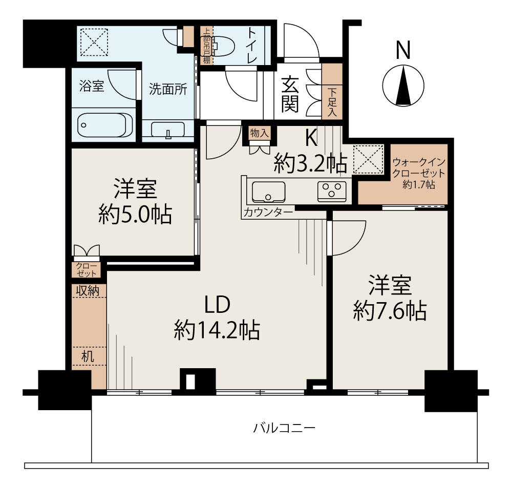グランドメゾン新梅田タワー THE CLUB RESIDENCE 間取り図1