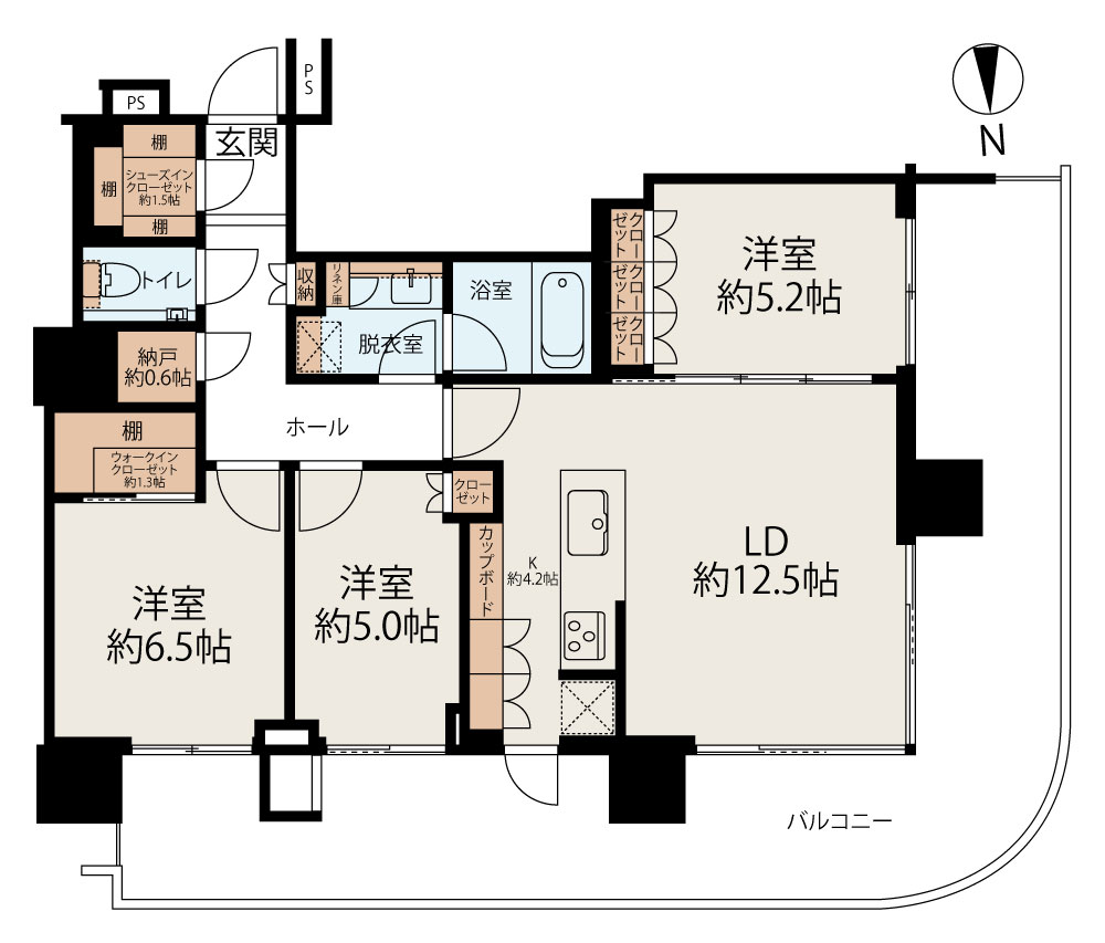 HARUMI FLAG PARKVILLAGE T棟 間取り図1